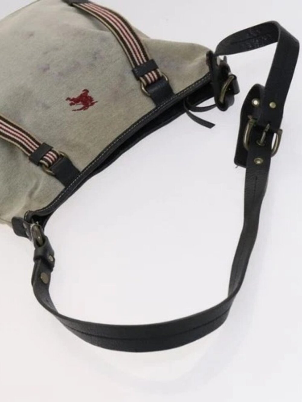BURBERRY Nova Check Blue Label Shoulder Bag Canvas 2 Set Beige Gray Auth bs21820 - Picture 5 of 15